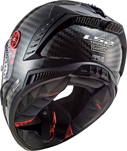 LS2 Thunder Carbon Racing Casco Moto, Unisex, L