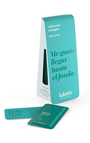 LUBETS · Lubricante Base de Aceite Ideal también para Masajes, Ecológico y en formato Monodosis (10uds x 5ml)