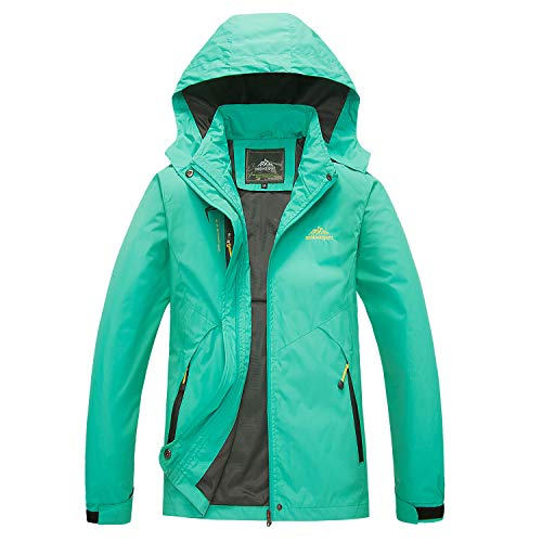 LUI SUI Chaqueta impermeable ligera para mujer Sports Mountain Chaqueta cortavientos