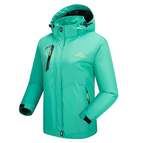 LUI SUI Chaqueta impermeable ligera para mujer Sports Mountain Chaqueta cortavientos