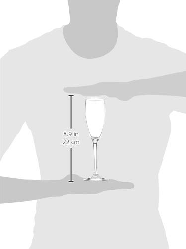 Luminarc Copa de Flauta para vinos espumosos, 6 Copas, 6 Unidad (Paquete de 1), 6