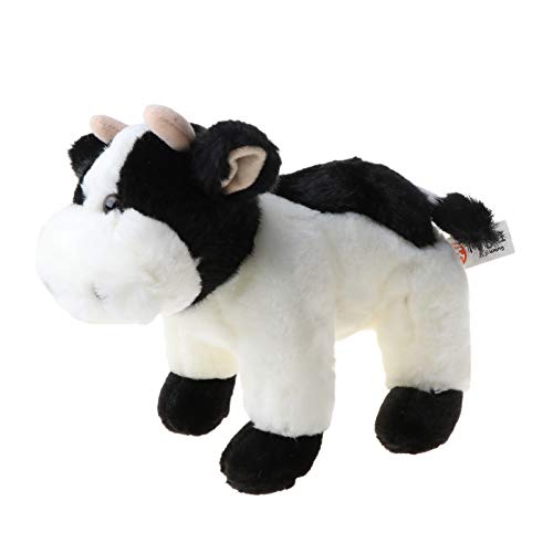 LuohuiFang Linda vaca de pie acostada vaca vaca felpa muñeca peluche peluche suave peluche juguete - posición de pie 25 cm