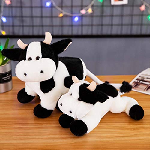 LuohuiFang Linda vaca de pie acostada vaca vaca felpa muñeca peluche peluche suave peluche juguete - posición de pie 25 cm