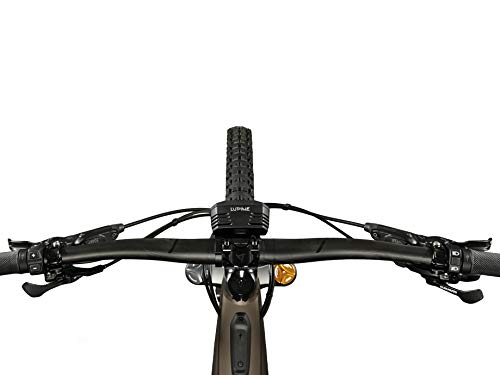 Lupine SL X - Luz para bicicleta eléctrica (K 1753 STVZO), función de luz larga de 1800 lúmenes, mando a distancia con pulgar, color rosa con soporte para manillar de 35 mm