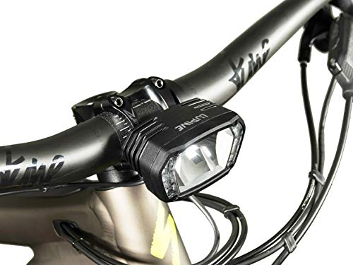 Lupine SL X - Luz para bicicleta eléctrica (K 1753 STVZO), función de luz larga de 1800 lúmenes, mando a distancia con pulgar, color rosa con soporte para manillar de 35 mm