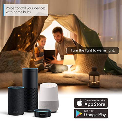 LVWIT Bombillas Inteligente LED Vela Filamento WiFi Regulable 4.5W 470 LM, Lámpara E14 Bombilla Funciona con Alexa, Google Home Assistant y App Smart Life/Tuya, C35 Equivalente a 40W, 2 Pcs.