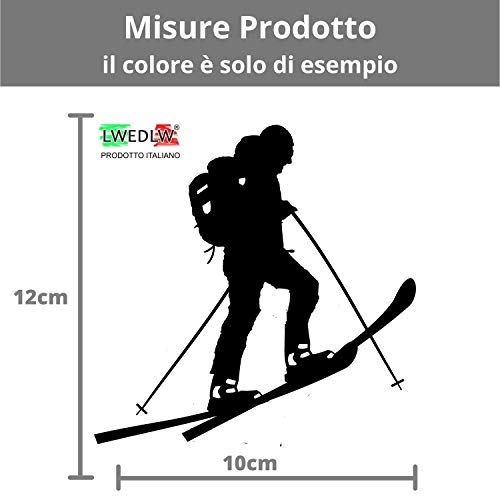LWEDLW Nueva generación adhesivo para esquís de montañismo, esquí, esquí, ski, pegatinas de montaña, esquí de fondo deportivo (blanco)
