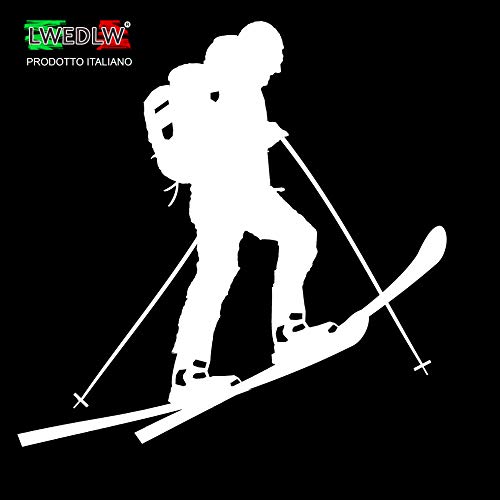 LWEDLW Nueva generación adhesivo para esquís de montañismo, esquí, esquí, ski, pegatinas de montaña, esquí de fondo deportivo (blanco)