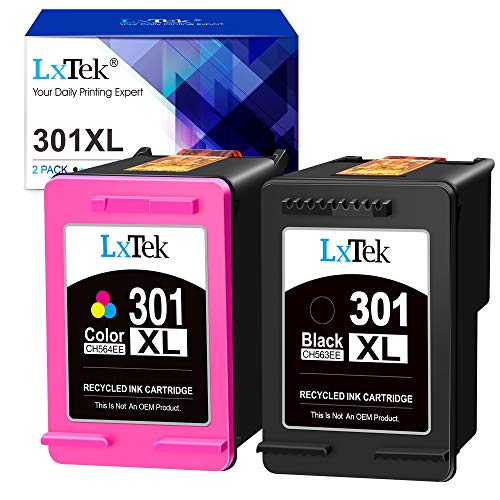 LxTek Remanufacturado para HP 301 XL 301XL Cartuchos de Tinta para HP Deskjet 1000 1010 1050 1510 2050 2050A 2510 2540 3050 Envy 4500 4502 4503 5530 Officejet 2620 2622 4630 4632 (1 Negro, 1 Tricolor)