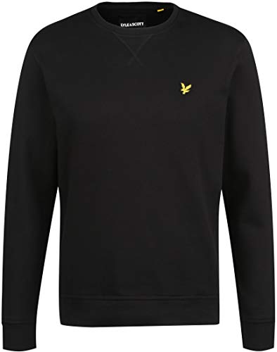 Lyle & Scott de los Hombres Sudadera Crew, Negro, L