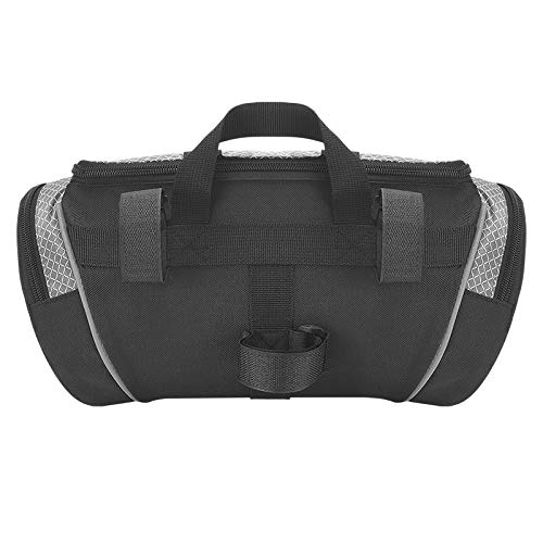 LZZR Manillar de la Bici Bici del Bolso del Tubo Superior Frontal de la Herramienta de bicis Ciclo de la Bicicleta Bolsa de la Bolsa de Hombro Bolso de Mano Pannier (Color : Gray)