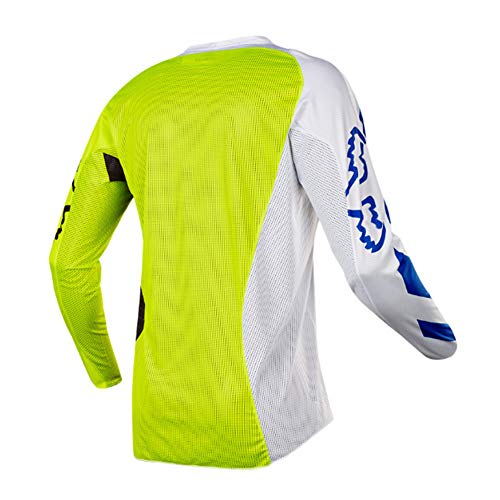 Maillot Bicicleta Hombre Ciclismo con Mangas Largas Tops De MTB de Tela Transpirable Secado Rápido, Camisetas, Ropa De Descenso (D,XS)