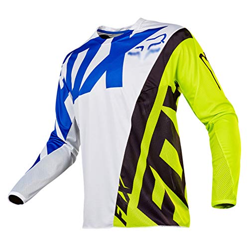 Maillot Bicicleta Hombre Ciclismo con Mangas Largas Tops De MTB de Tela Transpirable Secado Rápido, Camisetas, Ropa De Descenso (D,XS)