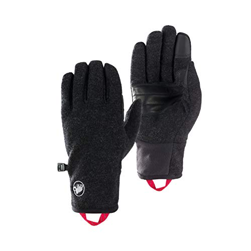 MAMMUT PASSION - Guantes, Unisex Adulto, Negro(BLACK MÉLANGE), 7