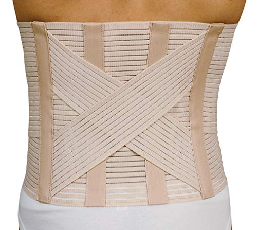 MANIFATTURA BERNINA Sana 5175 (Talla 5) - Faja Lumbar ortopédica Apoyo para Espalda con Varillas en Material Transpirable