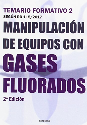 Manipulación de equipos con gases fluorados: Temario formativo 2 según RD 115/2017