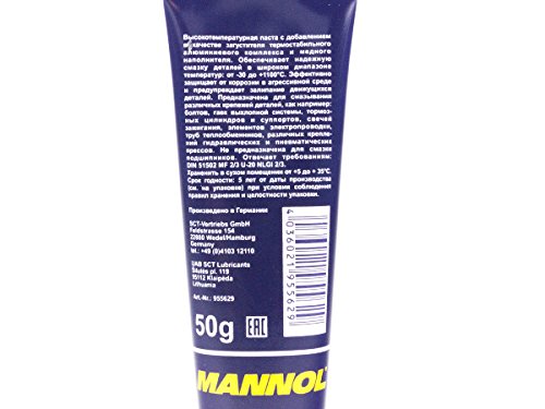 Mannol 9896 PASTA DE COBRE PASTA DE COBRE Grasa de alta temperatura 50g