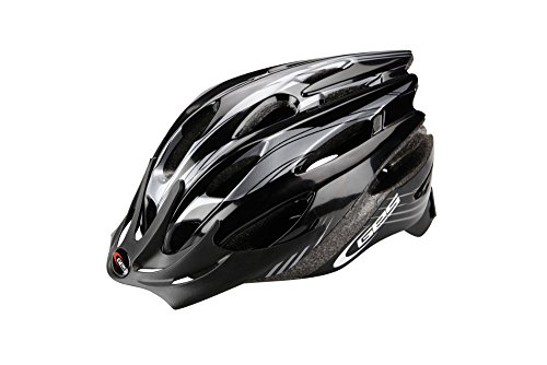 Manufacturas GES H401Q10 - Casco de Ciclismo Rocket, Color Negro/Gris, Talla M