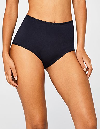 Marca Amazon - Iris & Lilly Waist Slip Mujer, Pack de 5, Multicolor (Pink Nectar/white/navy Sky), S, Label: S
