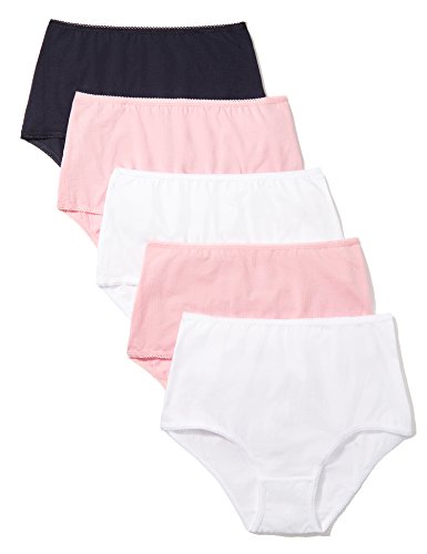 Marca Amazon - Iris & Lilly Waist Slip Mujer, Pack de 5, Multicolor (Pink Nectar/white/navy Sky), S, Label: S