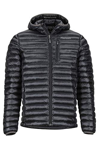 Marmot Avant Featherless Hoody Chaqueta De Senderismo Aislante Ligera, Chaqueta De Abrigo para Exteriores, Anorak Resistente Al Agua, Resistente Al Viento, Hombre, Black, M