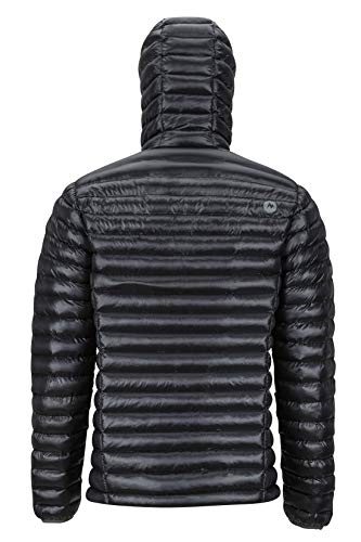 Marmot Avant Featherless Hoody Chaqueta De Senderismo Aislante Ligera, Chaqueta De Abrigo para Exteriores, Anorak Resistente Al Agua, Resistente Al Viento, Hombre, Black, M