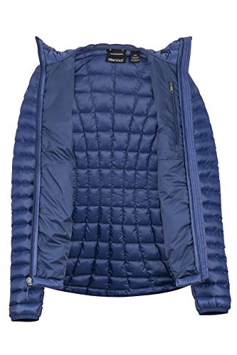 Marmot Wm's Featherless Hoody Chaqueta Aislante, Abrigo para Exteriores, Anorak Resistente Al Agua, Resistente Al Viento, Mujer, Arctic Navy, L