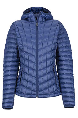 Marmot Wm's Featherless Hoody Chaqueta Aislante, Abrigo para Exteriores, Anorak Resistente Al Agua, Resistente Al Viento, Mujer, Arctic Navy, L