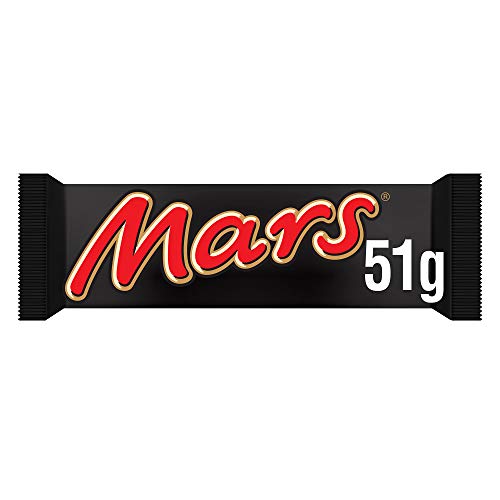 Mars Chocolatina De Deliciosa Crema De Turrón Y Caramelo Recubiertos Del Más Fino Chocolate Con Leche ( 24 Chocolatinas x 51g)