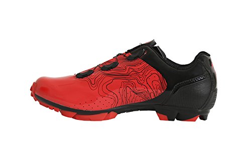 Massi MTB ERGON Red T.40, Zapatillas de Ciclismo de montaña Unisex Adulto, Rojo Rojray, 40 EU