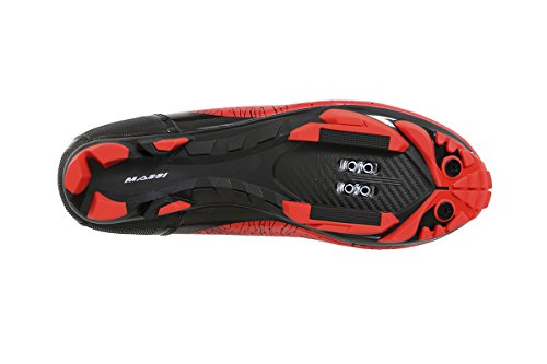 Massi MTB ERGON Red T.40, Zapatillas de Ciclismo de montaña Unisex Adulto, Rojo Rojray, 40 EU
