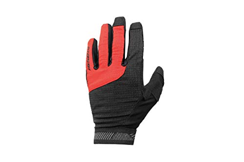 Massi Single Track Guantes de Ciclismo, Adultos Unisex, Black/Red, S