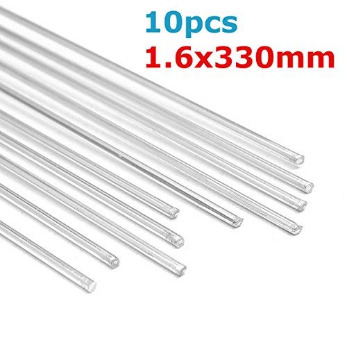 MASUNN 10Pcs 1.6 X330Mm Aleación De Aluminio Soldadura Plata Soldar Alambre Soldadura TIG Relleno Rod