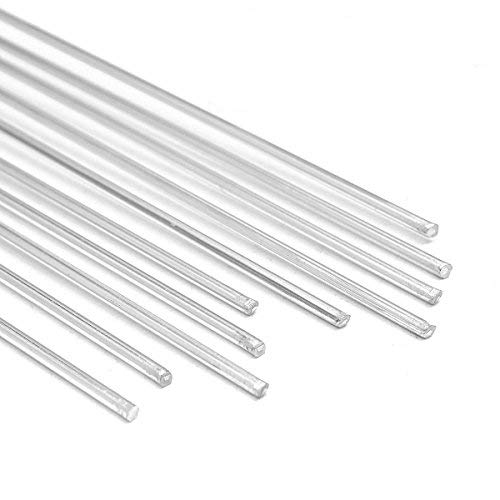 MASUNN 10Pcs 1.6 X330Mm Aleación De Aluminio Soldadura Plata Soldar Alambre Soldadura TIG Relleno Rod