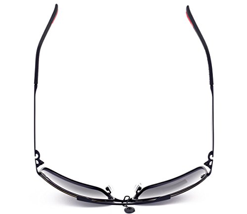 Matrix Collection - Gafas de sol polarizadas para conducir, pesca, lentes de color gris claro, sin deslumbramiento, marco de metal, diseño nuevo