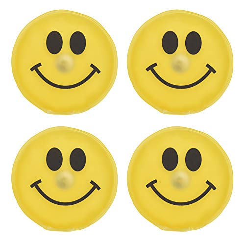 MC-Trend Juego de 4 calentadores de manos con forma de corazón para mantener los dedos calientes contra las manos frías en otoño e invierno, reutilizables.