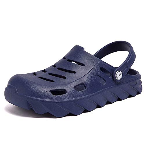 MC.MAZO Zapatillas de estar por casa para hombre, para el jardín y el aire libre., color Azul, talla 41 EU