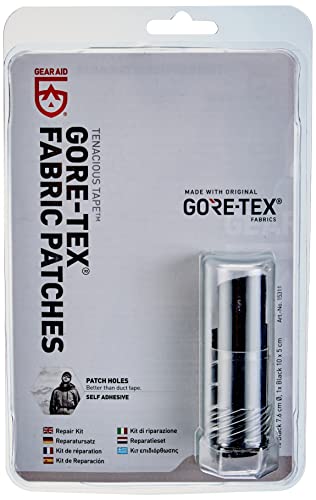 McNett Gore Tex - Parches reparadores de Tejido Gore-Tex, Negro
