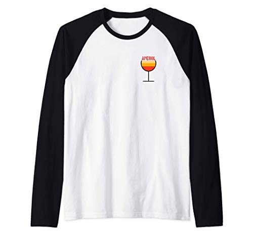 Me encanta el mejor cóctel de bebida Aperolico Spritz Camiseta Manga Raglan