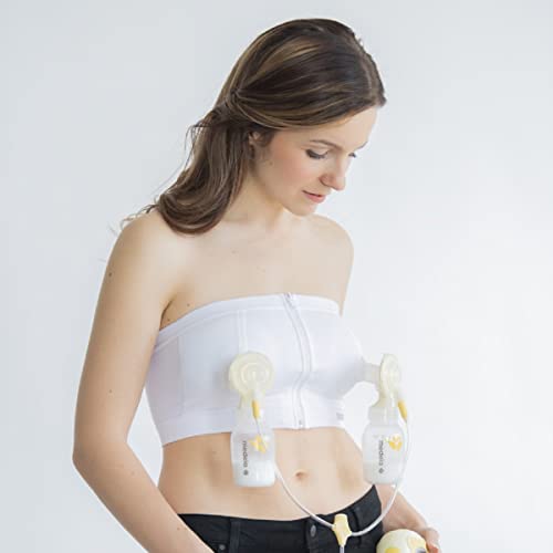 Medela Top Sujetador Manos Libres - Para una extracción de leche cómoda y sin manos, compatible con todos los sacaleches de Medela