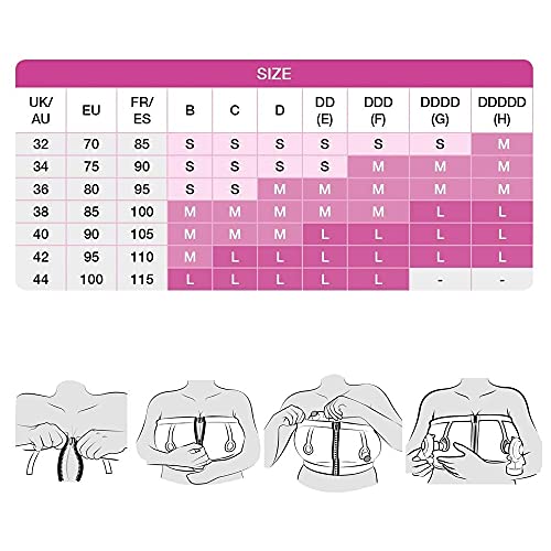Medela Top Sujetador Manos Libres - Para una extracción de leche cómoda y sin manos, compatible con todos los sacaleches de Medela