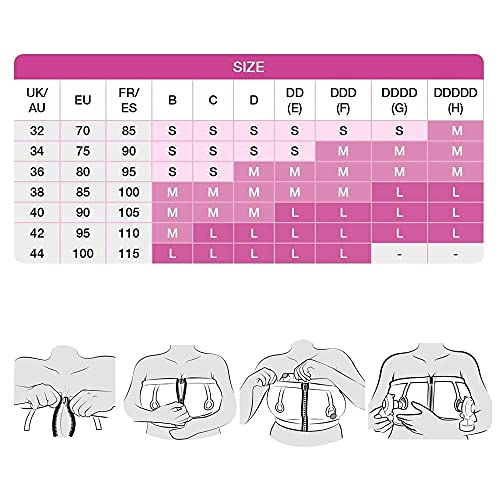 Medela Top Sujetador Manos Libres - Para una extracción de leche cómoda y sin manos, compatible con todos los sacaleches de Medela