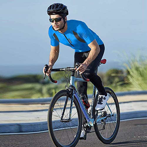 MEETWEE Maillot Ciclismo Hombre, Bicicleta De para Jersey Manga Corta Cómodo Respirable Secado Rápido