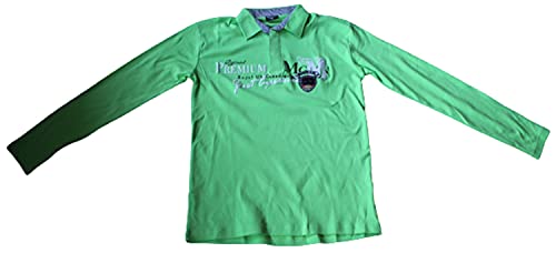 Megaman - Polo de manga larga para hombre, color verde, talla M - XXL verde XXL