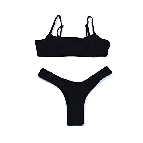 meioro Conjuntos de Bikinis para Mujer Push Up Bikini Traje de baño de Tanga de Cintura Baja Trajes de baño Adecuado Viajes Playa La Natacion