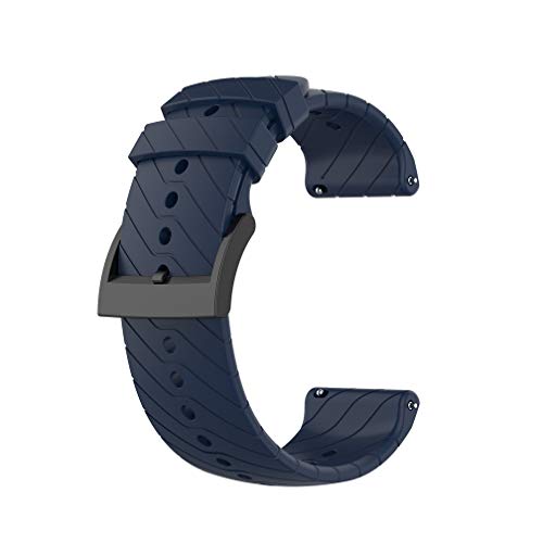 Meiruo 24mm Correa para Suunto D5/Suunto 7/Suunto 9/9 baro/Suunto Spartan Sport Wrist HR (Azul Oscuro)