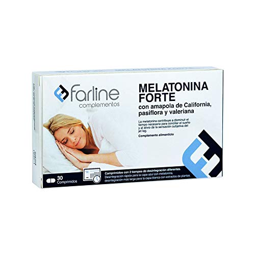 Melatonina Forte Farline 1,85 mg 30 comprimidos bicapa con liberación independiente