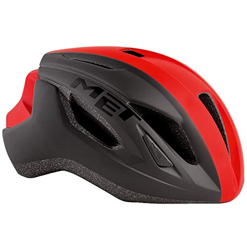 MET Casco Strale Negro Rojo L(58-62)