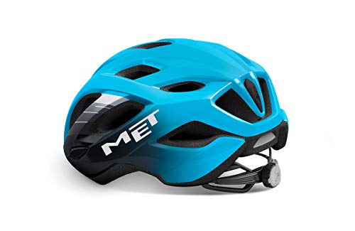 MET Idolo - Casco de ciclismo (talla XL, 60-64 cm), color azul y negro