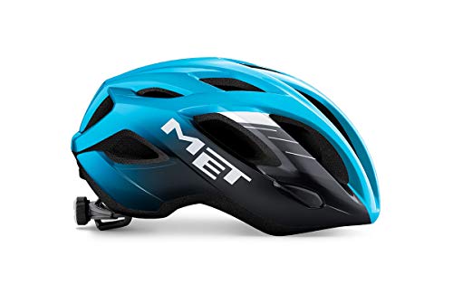 MET Idolo - Casco de ciclismo (talla XL, 60-64 cm), color azul y negro